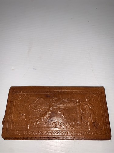 High Class Pass Embossed All Leather Checkbook Wallet Compartments and CC Slots - Picture 2 of 7