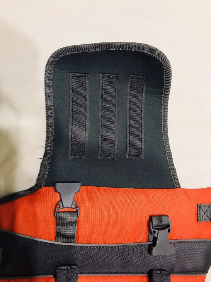 Chaleco salvavidas Top Paw naranja de neopreno para perro talla Mediano 15-30 libras Foto 4 de 4