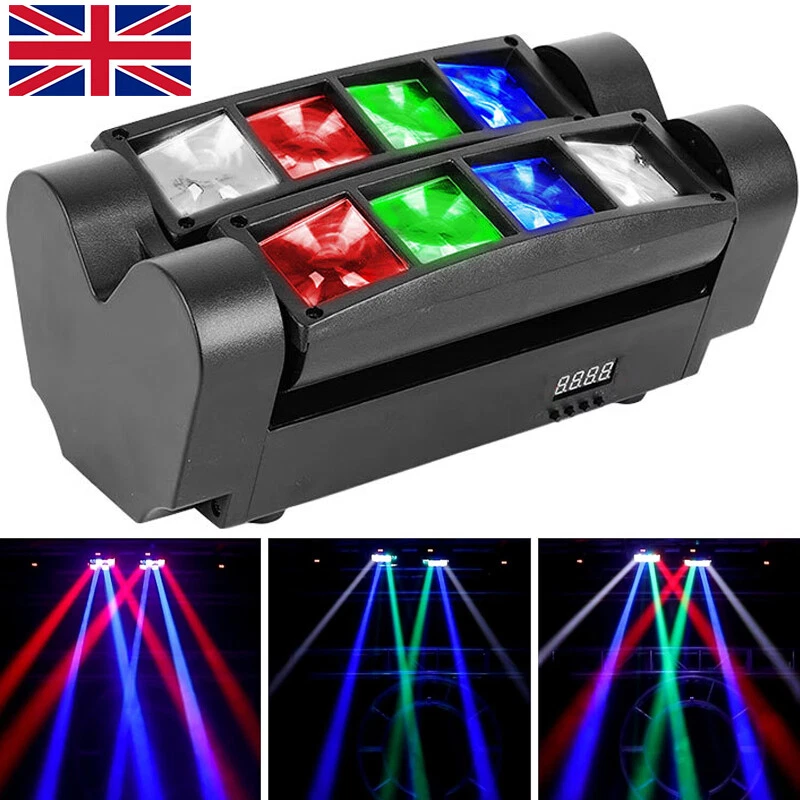 200W Moving Head 8LED Spider Laser Beam Stage Light RGBW DJ Disco Party DMX UK - Image 3 of 4