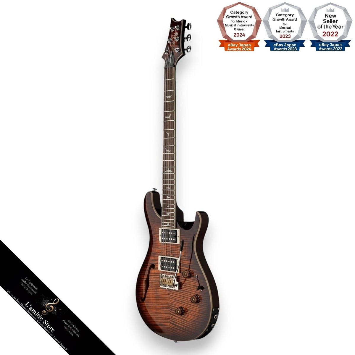ギター Paul Reed Smith PRS SE PRS Paul Reed Smith SE Custom24 Semi-Hollow Piezo Orange