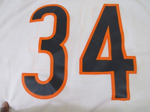 Walter Payton 1985 Chicago Bears NFL Throwbacks Authentic White Jersey Sz 2XL - Picture 10 of 12