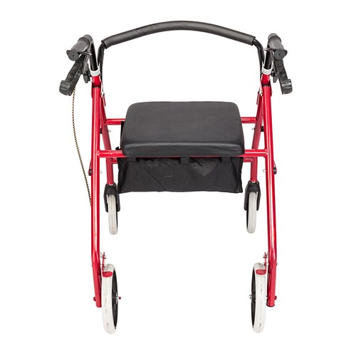 Folding 4 Wheel Rollator Mobility Walker with Padded Seat For Elderly or Disable - Picture 5 of 10