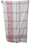 Le Jacquard Francais pink white Floral & birds Tablecloth 64 x 120