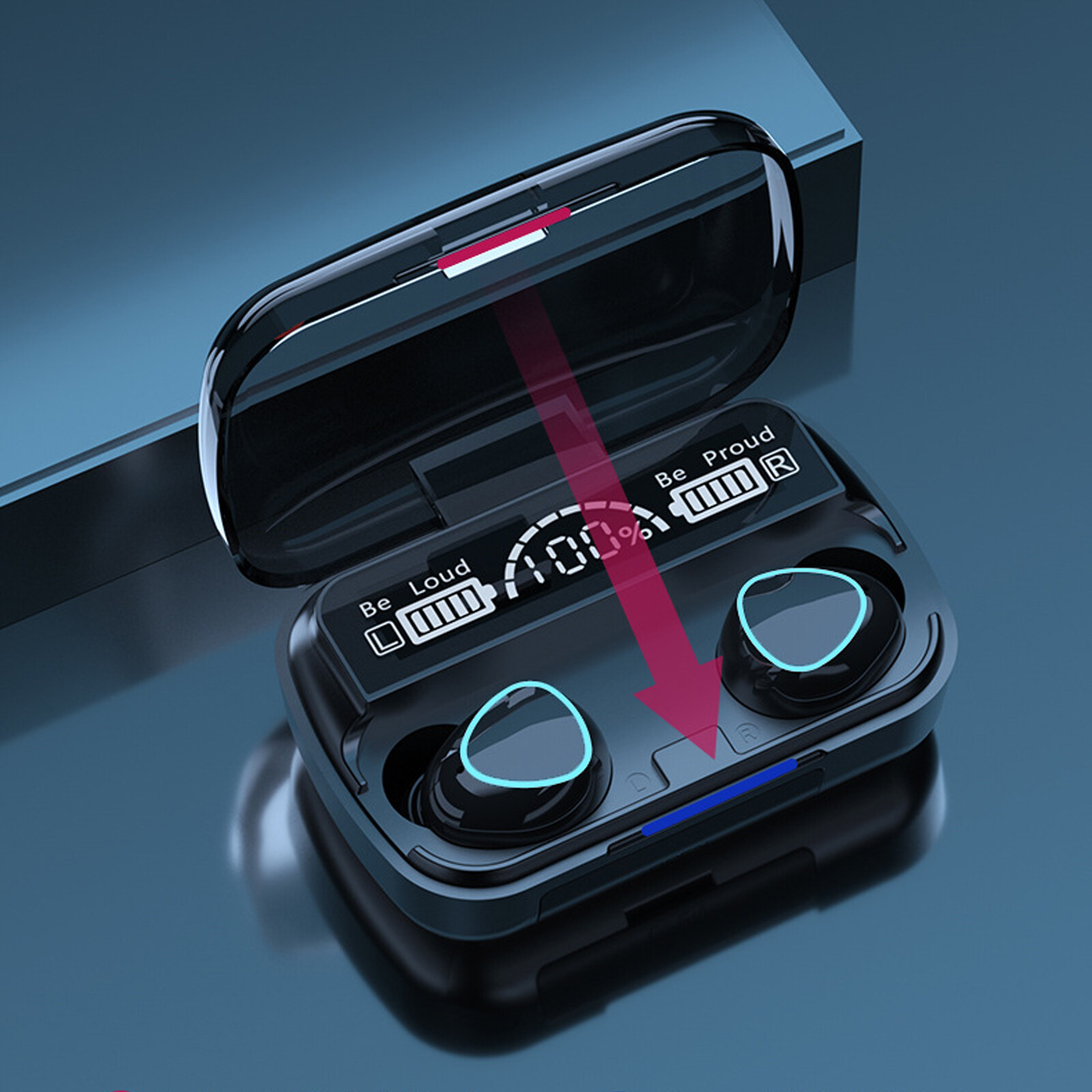 Wireless Earbuds Bluetooth 5.1 Waterproof Headset Headphones For iPhone Android