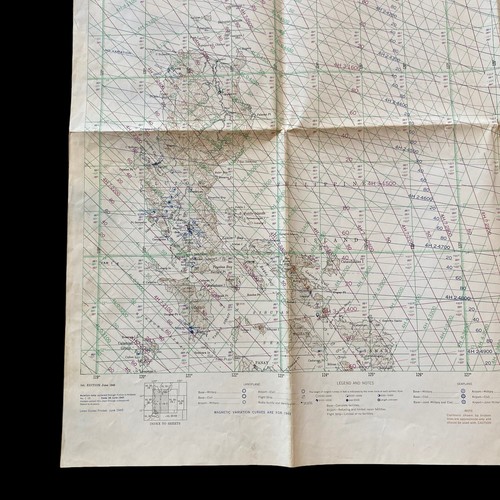 RARE! WWII 1945 U.S. Navy LORAN Navigation Map Japan Hiroshima Nagasaki Okinawa - 第 11/24 張圖片
