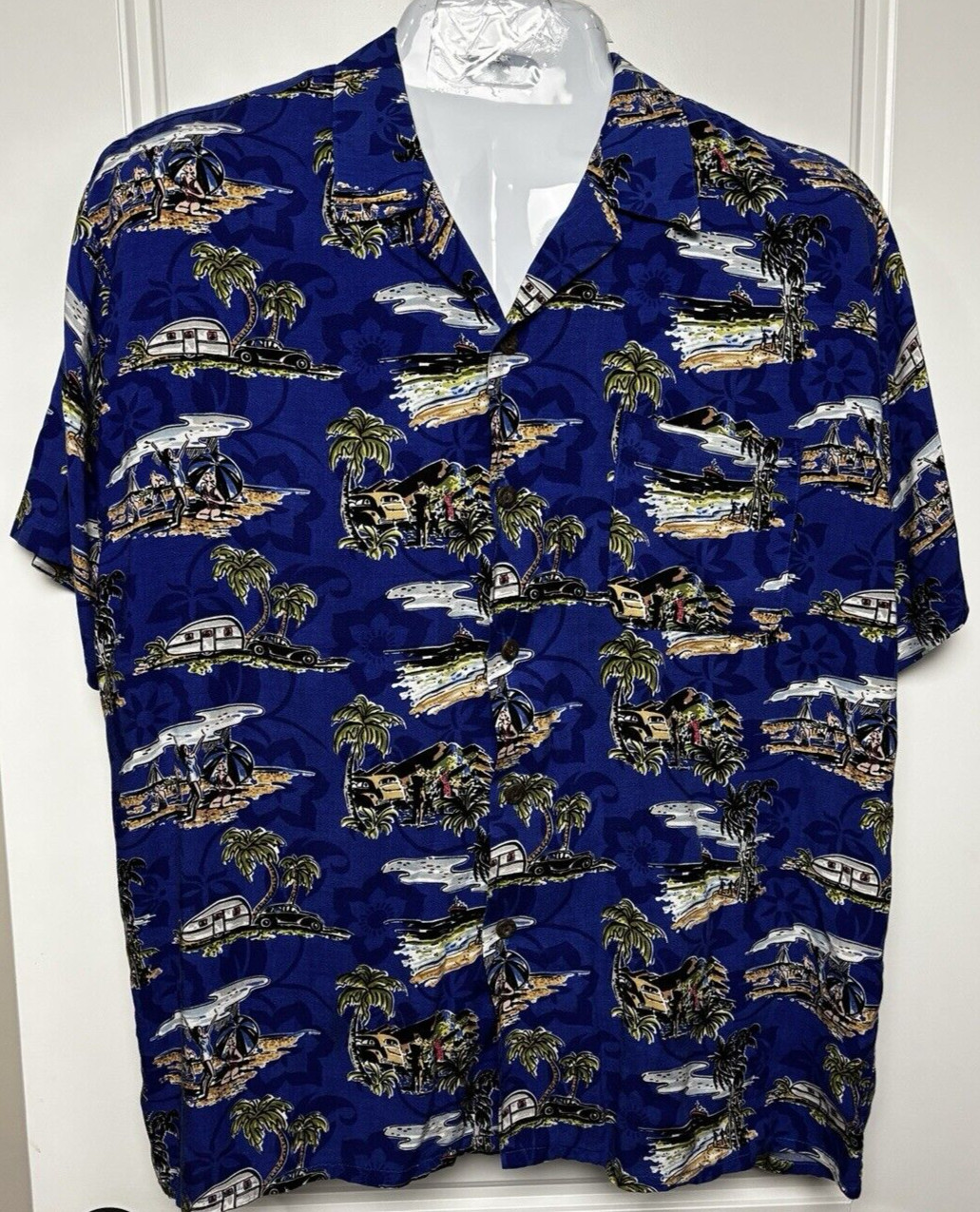 Pineapple Connection Button Down Hawaiian Beach S… - image 1