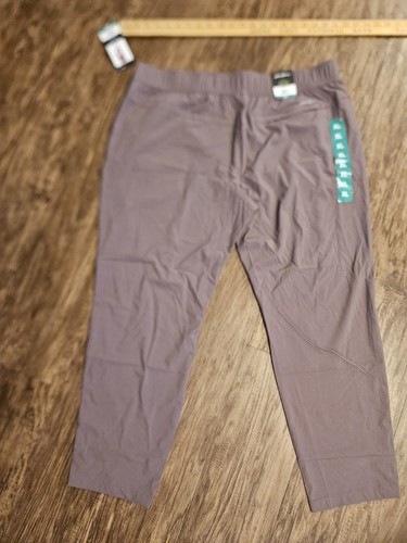 Eddie Bauer XL Ladies Traveler Ankle Pant Lightweight Purple Mauve - Picture 7 of 10