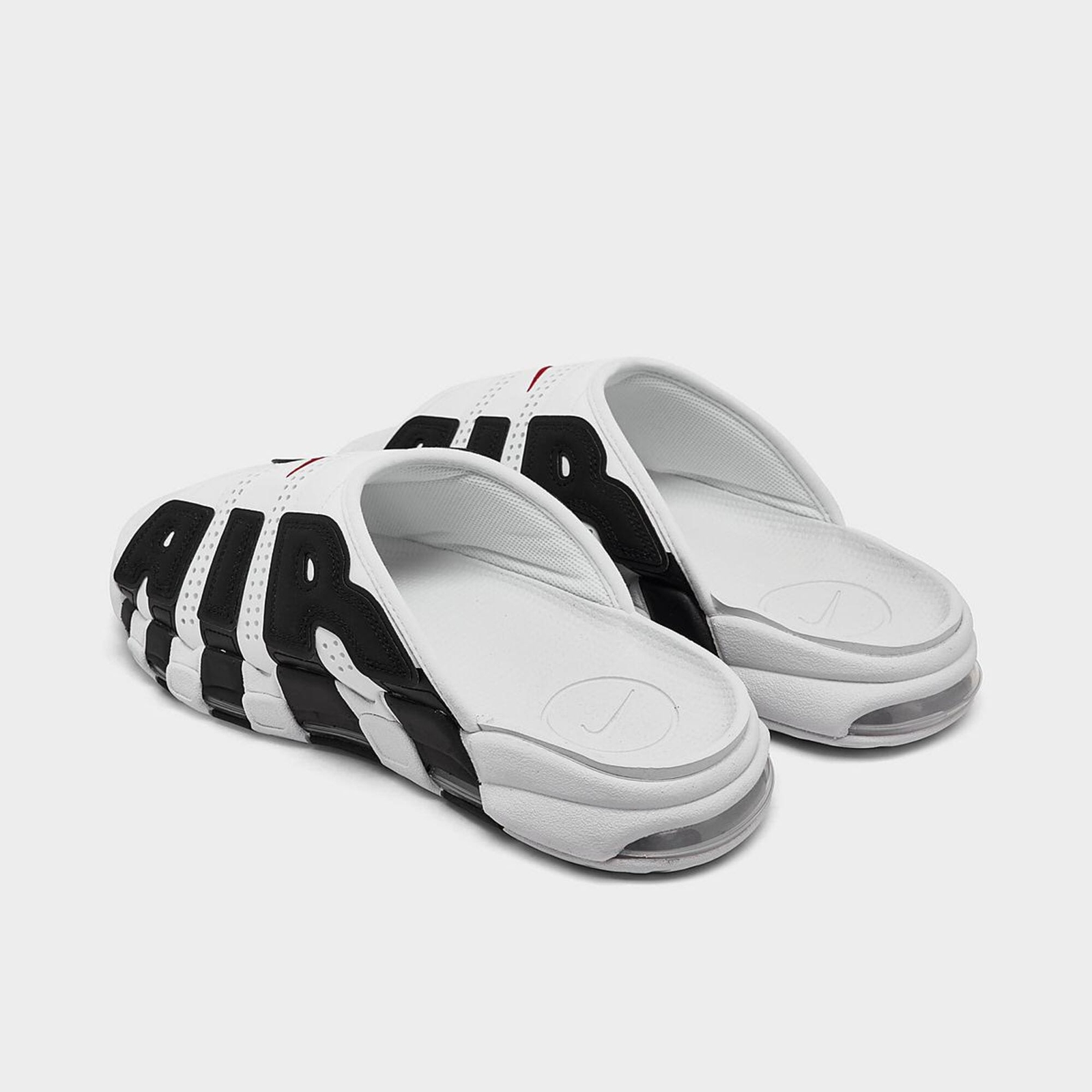 Men's Nike Air More Uptempo Slide Sandals White/Black/Varsity Red