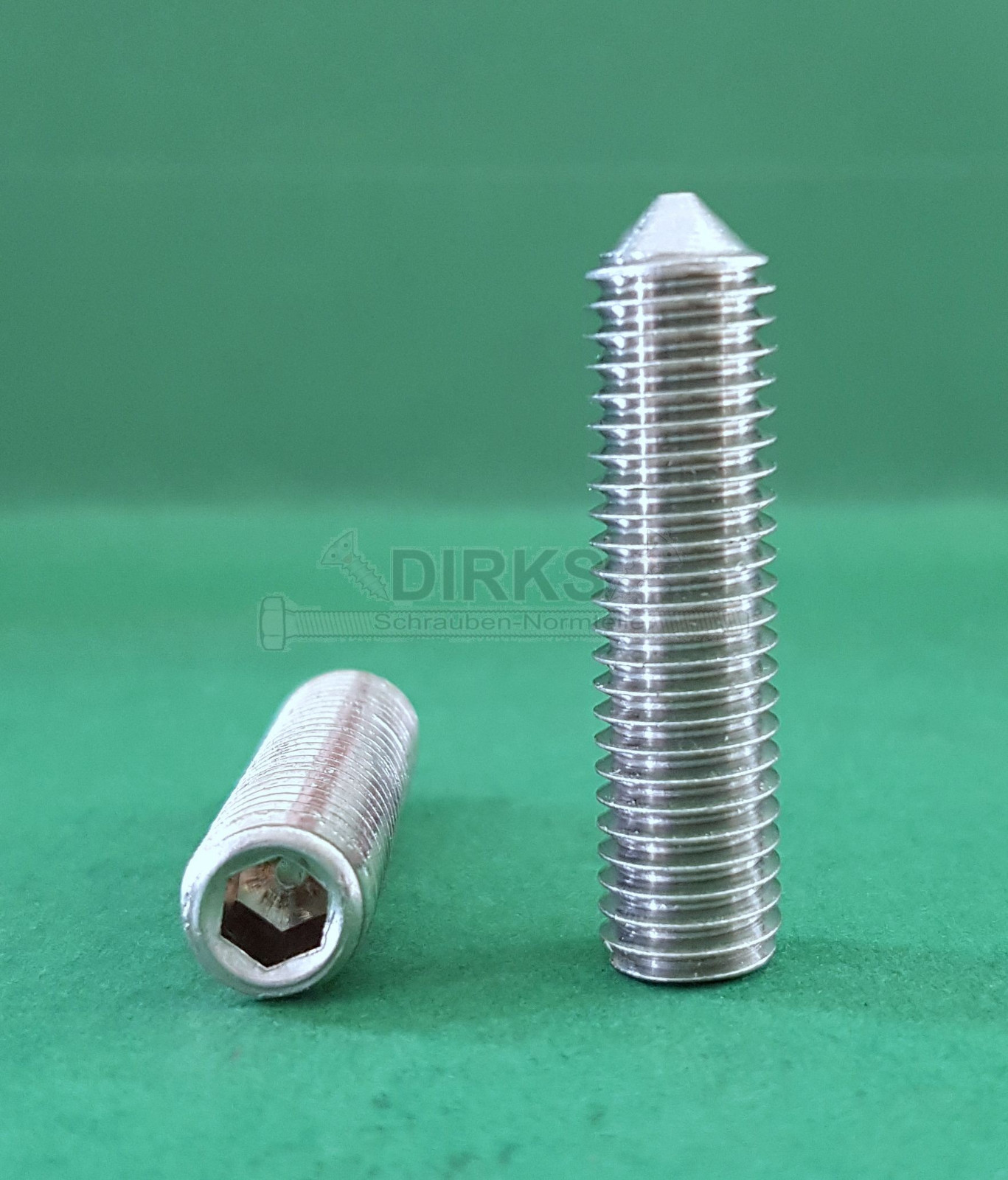 Gewindestift M6 X 80mm DIN 914 Edelstahl A2 - 2 Stück Madenschrauben Mit Spitze