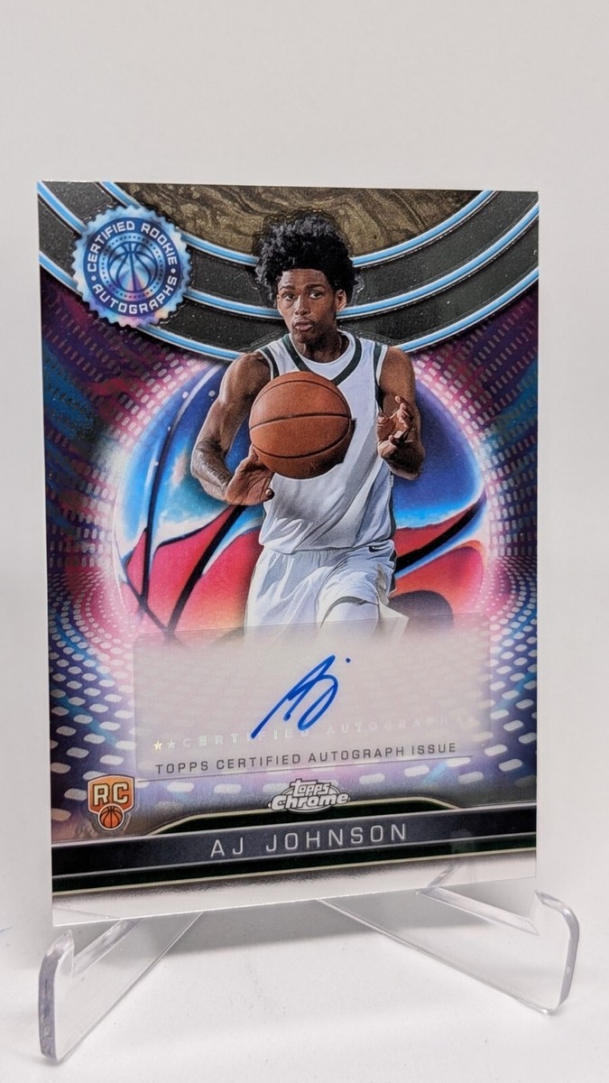 2024-25 Topps Chrome Basketball AJ Johnson Auto Certified Rookie