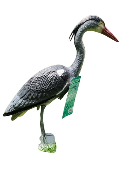 Приманка Great Blue Heron высотой 30 дюймов для водных садов и прудов хищников - Изображение 4 из 4