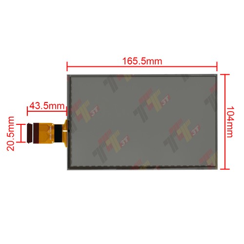 7" Touch Screen Digitizer for Continetal 9812046980 Peugeot 208 2008 CID Monitor - Picture 6 of 7