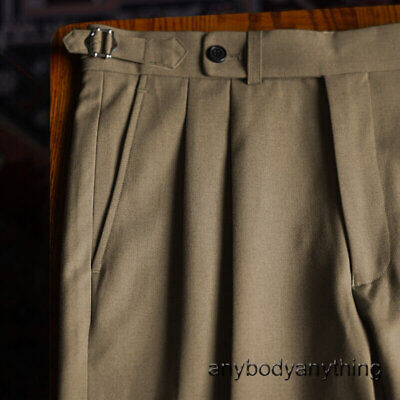Mens Retro Gurkha Trousers Italian Paris Buckle Casual Mens Retro Gurkha Trousers Italian Paris Buckle Casual