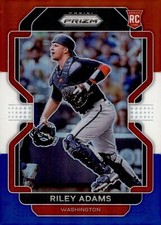 2022 Panini Prizm - Tier II Red White & Blue Prizm #173 Riley Adams (RC)