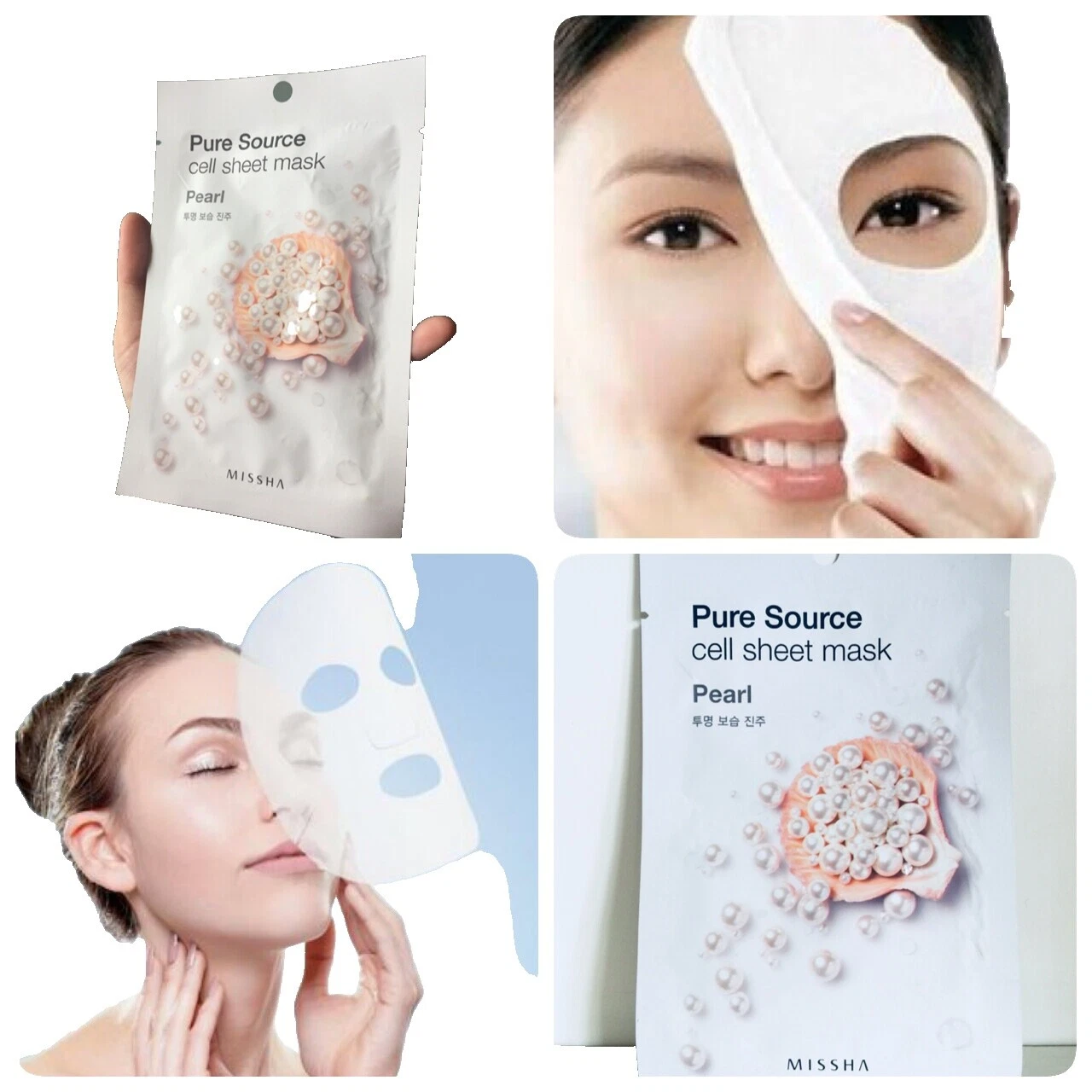 Máscaras de Pele Missha sem álcool