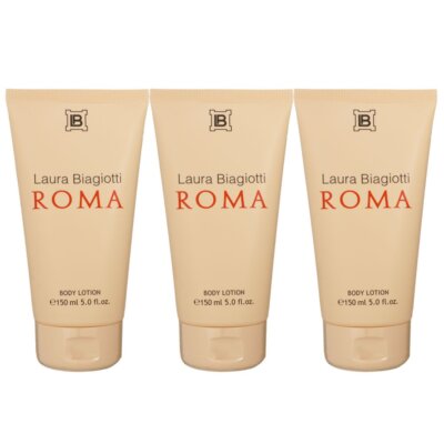 Laura Biagiotti Roma 3 x 150 ml Bodylotion Körperlotion Body Lotion Set