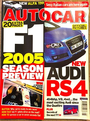 AUTOCAR MAGAZINE 22-FEB-05 - Citroen C3 VTR, MGTF 135, Porsche Cayenne, Audi RS4