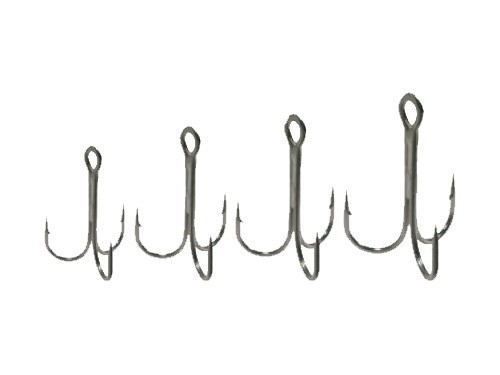 Gamakatsu 67064 Triple Hook Treble - Size 5/0, Barbless, Silver, 12 Pieces Pack - View #4