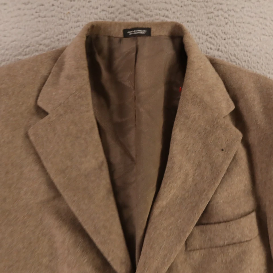 Chaqueta de Franela de Colección M Marrón Lana Cachemira Cepillado Mármol Blazers 40R Foto 2 de 4