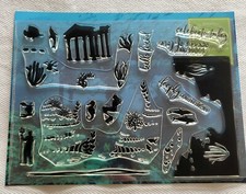 My Monthly Hero Arts July 2020 Stamps  Dies Set Ocean Mermaid Beach Fish Sea