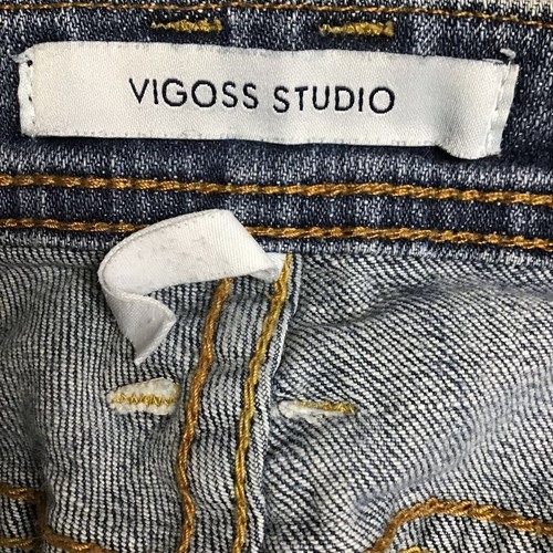 Vigoss Girls Capri Jeans Blue Stretch Medium Wash Zipper Denim 30 - Picture 6 of 9