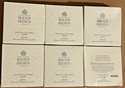 New Molton Brown Triple Milled Soap Boxed 45g Set of 6