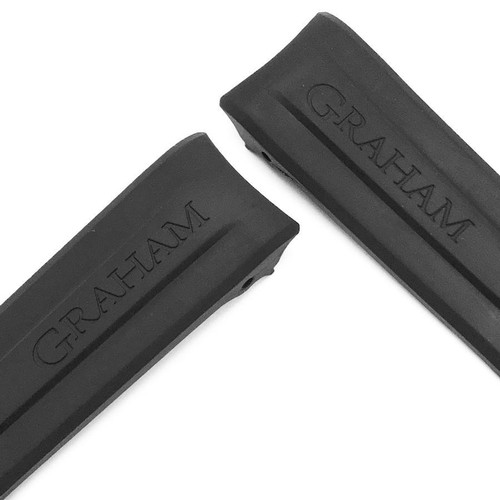 Brand New Genuine Replacement Black Rubber Watch Band for Graham Swordfish Big 1 - 第 6/6 張圖片