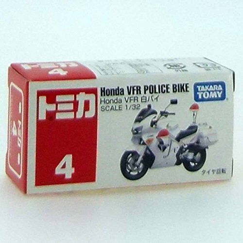 トミカ Honda VFR POLICE BIKE 1/32 Takara Tomy Tomica #4 Honda VFR Police Bike 1/32 Diecast New