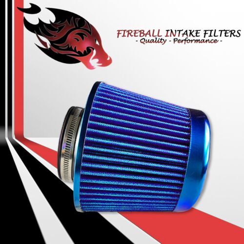 3" Reusable High Flow Performance Cold Air Intake Filter Kit Blue For Nissan - Picture 7 of 13