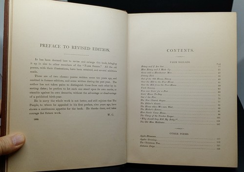 1882 ~ FARM BALLADS by WILL CARLETON 2nd EDITION Harper & Brothers NY AMERICANA - Imagen 6 de 12