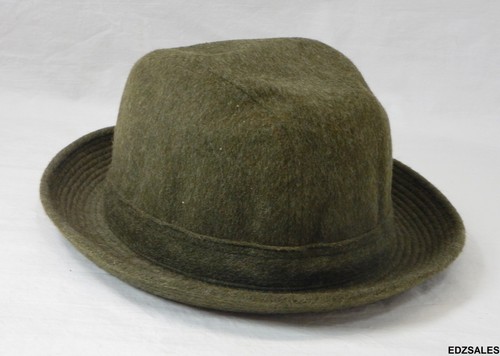 Tiroler Loden Vintage Innsbruck Green Made in France Wool Fedora Hat - 第 1/10 張圖片