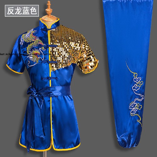 Kung Fu Performance Costumes Uniform Martial Arts Suits Wushu Dragon Embroidery - Picture 11 of 31