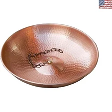 Artisan Crafted 11-Inch Copper Anchoring Basin – Perfect for Outdoor Gardens