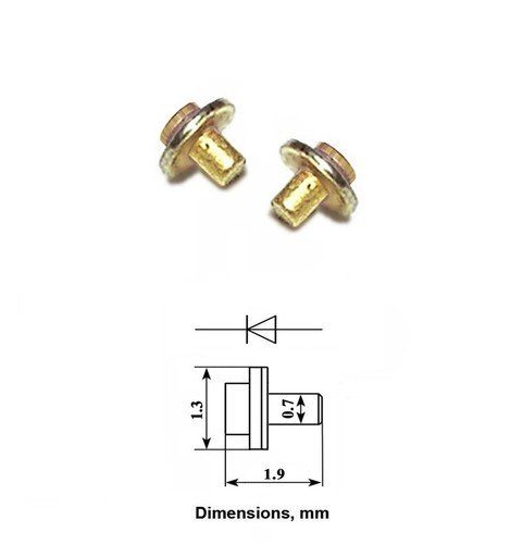 Varactor Diode Microwave 30 GHz Gold Plated GaAs USSR lot of 2 pieces - Picture 5 of 10