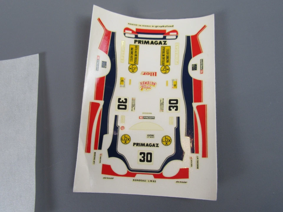 A981 Vintage Decal Roundel le Mans 1983 #30 Primagaz Skateboard Decal - Image 2 of 4