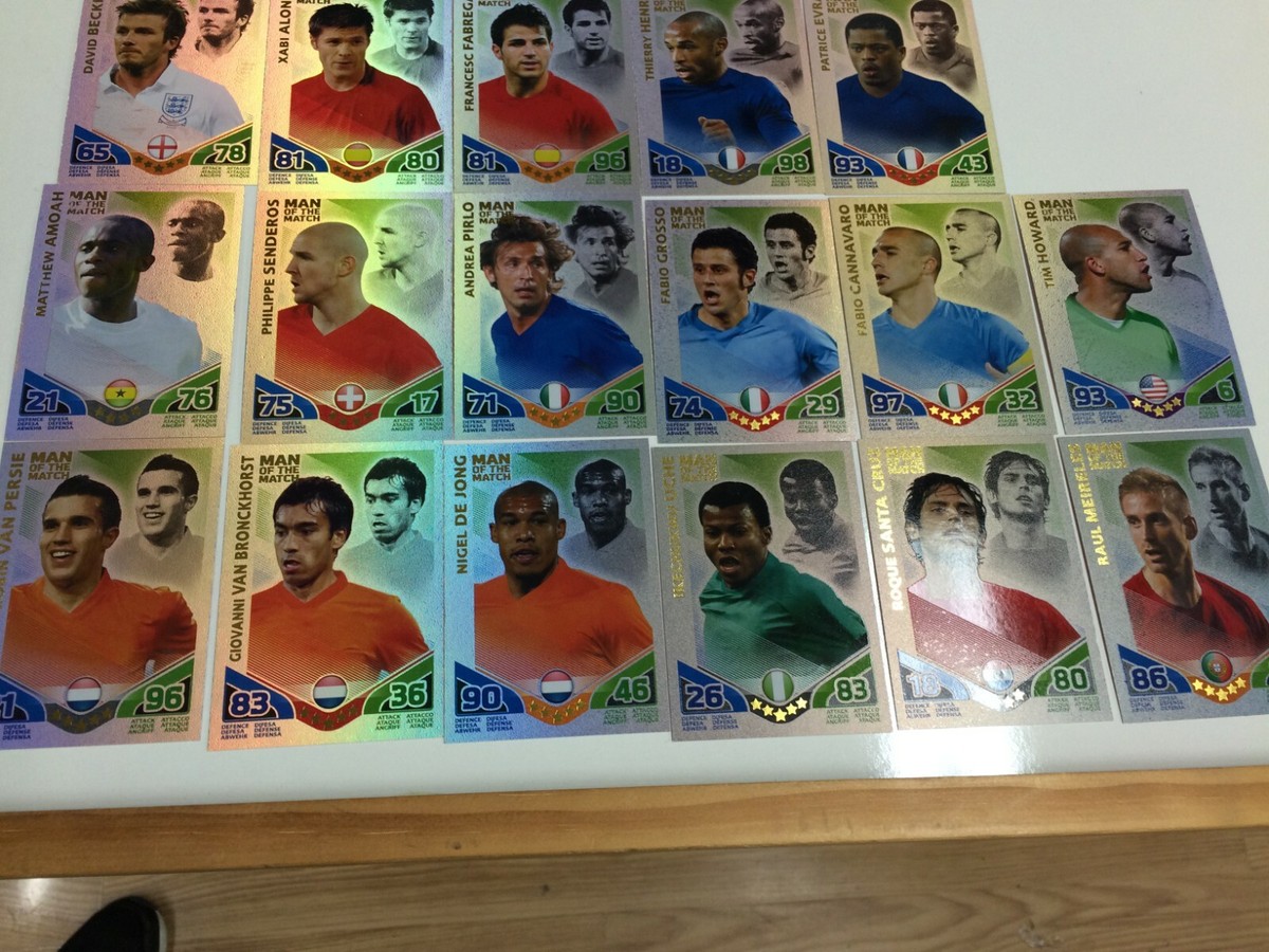 2010 Topps Match Attax Trading Card World Stars Soccer Full Card