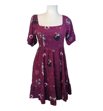 Disney Her Universe The Nightmare Before Christmas Dress Purple Side Zip SIze M