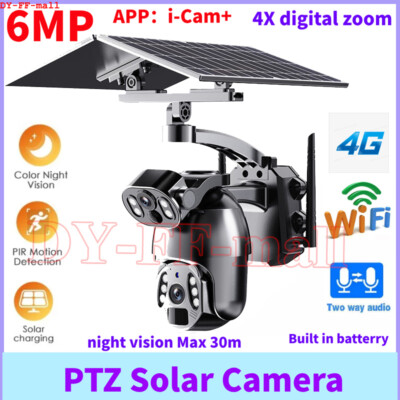 360° HD FUNK WLAN WIFI IP NETZWERK CAMERA Outdoor AUßEN ÜBERWACHUNGSKAMERA 6MP