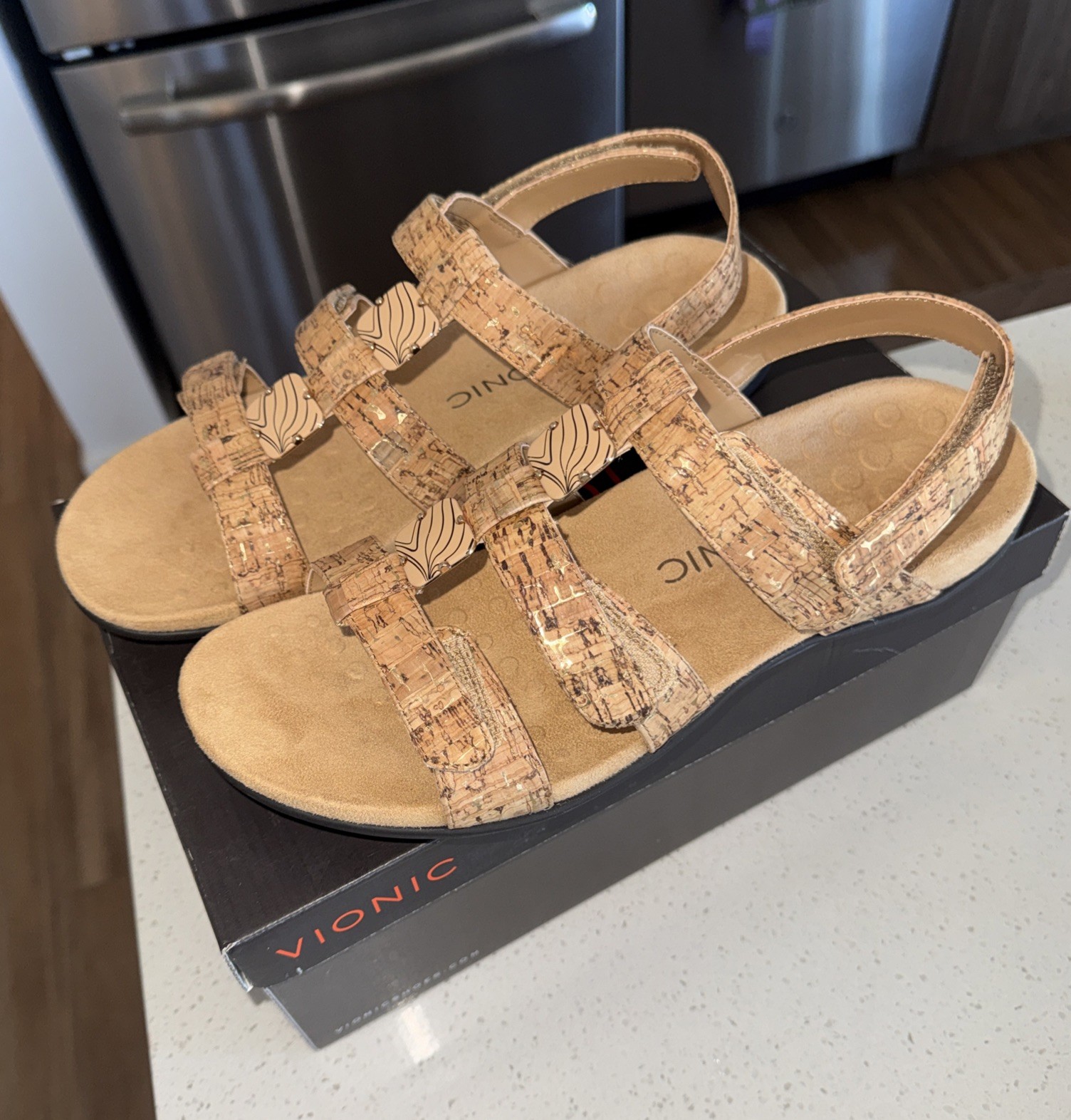 Vionic Sandals Amber Multi-Strap Sandals Faux Cor… - image 20