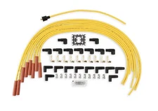 ACCEL 4040 Spark Plug Wire Set - 8mm - Yellow with Orange Straight Boots