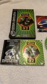 Sega Saturn Game - SWWS Sega Worldwide Soccer 97 Complete With Manual & Leaflets