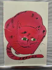 Andy Warhol, Page From a Book, 25 Cats,Sam and Blue Pussy, Rare, Edition, page