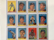 1958 Topps Boston Red Sox Baseball Card Lot (23) P to VG See Description