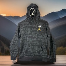    Air Jordan Hoodie All Over Print Air Jump man Hoodie Sweatshirt   Youth Sz XL