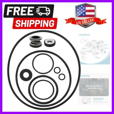 PS-200 Pump Seal & O-Ring Rebuild Repair Kit Compatible with Pentair Super-Fl...