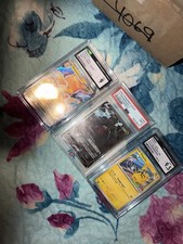 Pokemon TCG Graded 3-Card Lot Pikachu TG05 Rayquaza VMAX 218 Holo EN