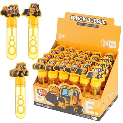 Construction Trucks Party Favors Bubble Wands for Kids Excavator Tractor Bubbles