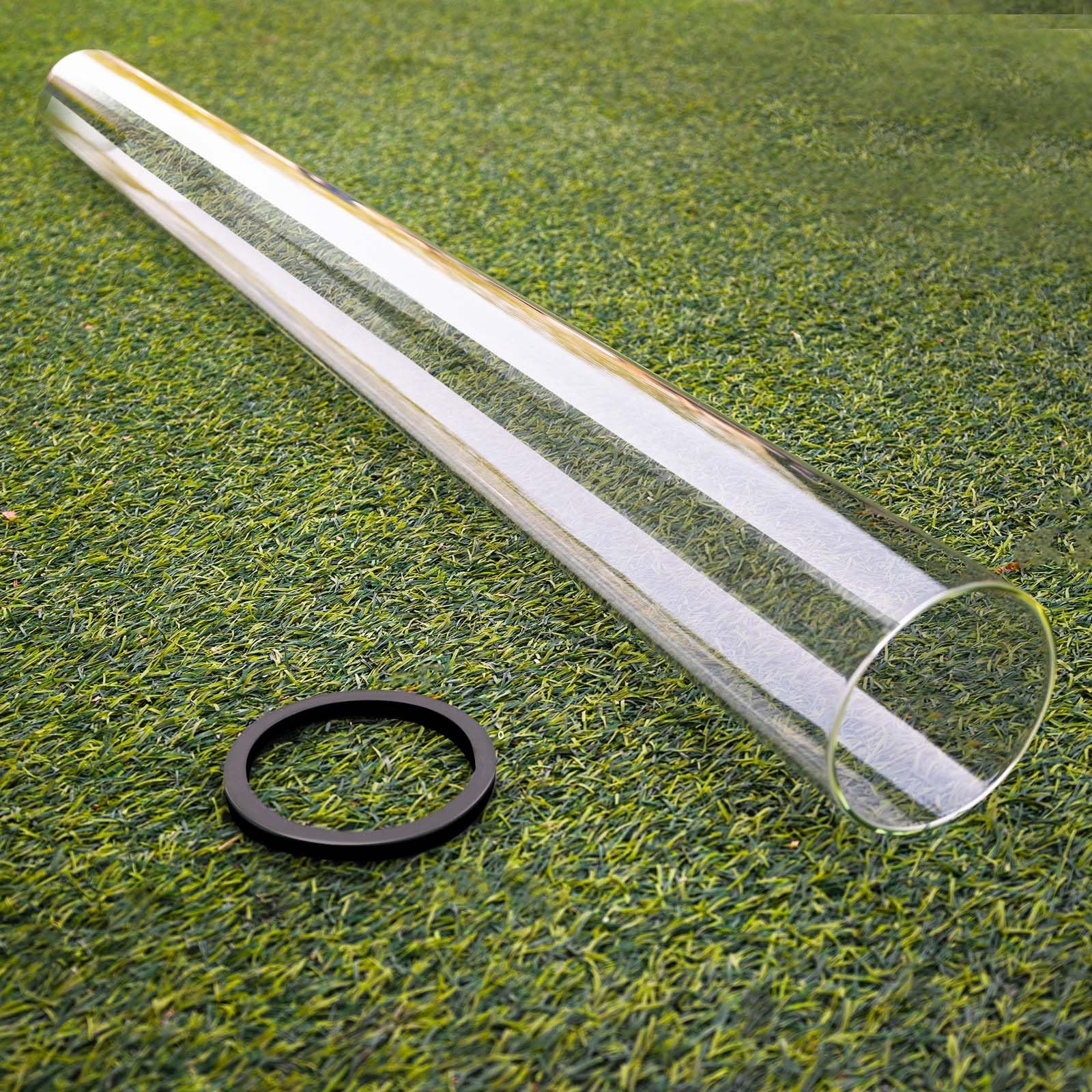 Patio Heater Glass Tube Replacement,49.5" Tall 4" Diameter with Silicone Conn...