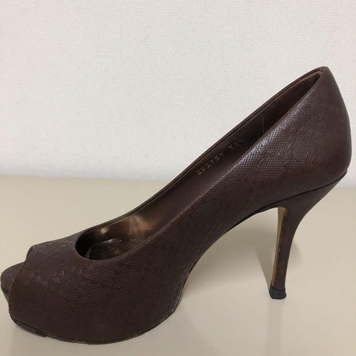 Gucci Czółenka Buty na obcasie Brązowe Prawdziwa skóra Rozmiar 35,5 US Około 5,5 Dla kobiet - Zdjęcie 6 z 24