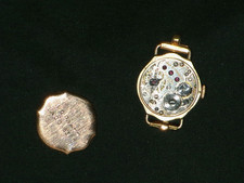 Vintage 9Ct Gold ROLEX PRIMA Geneva Swiss Made 15 Jewel No12459 Timed 6 Position
